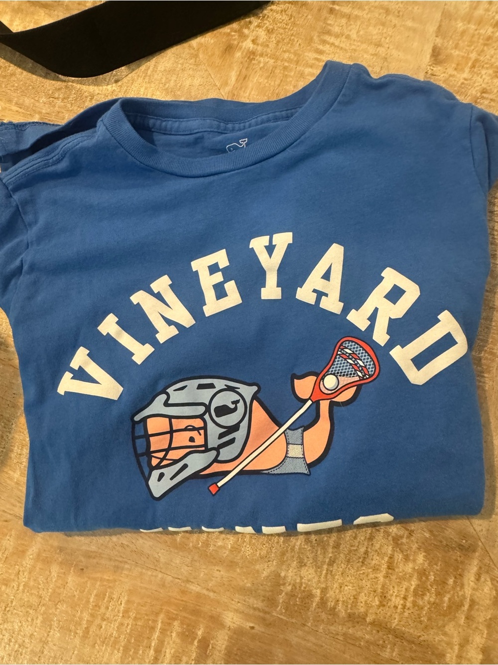 Vineyard Vines Blue Lacrosse Graphic Kids Tee